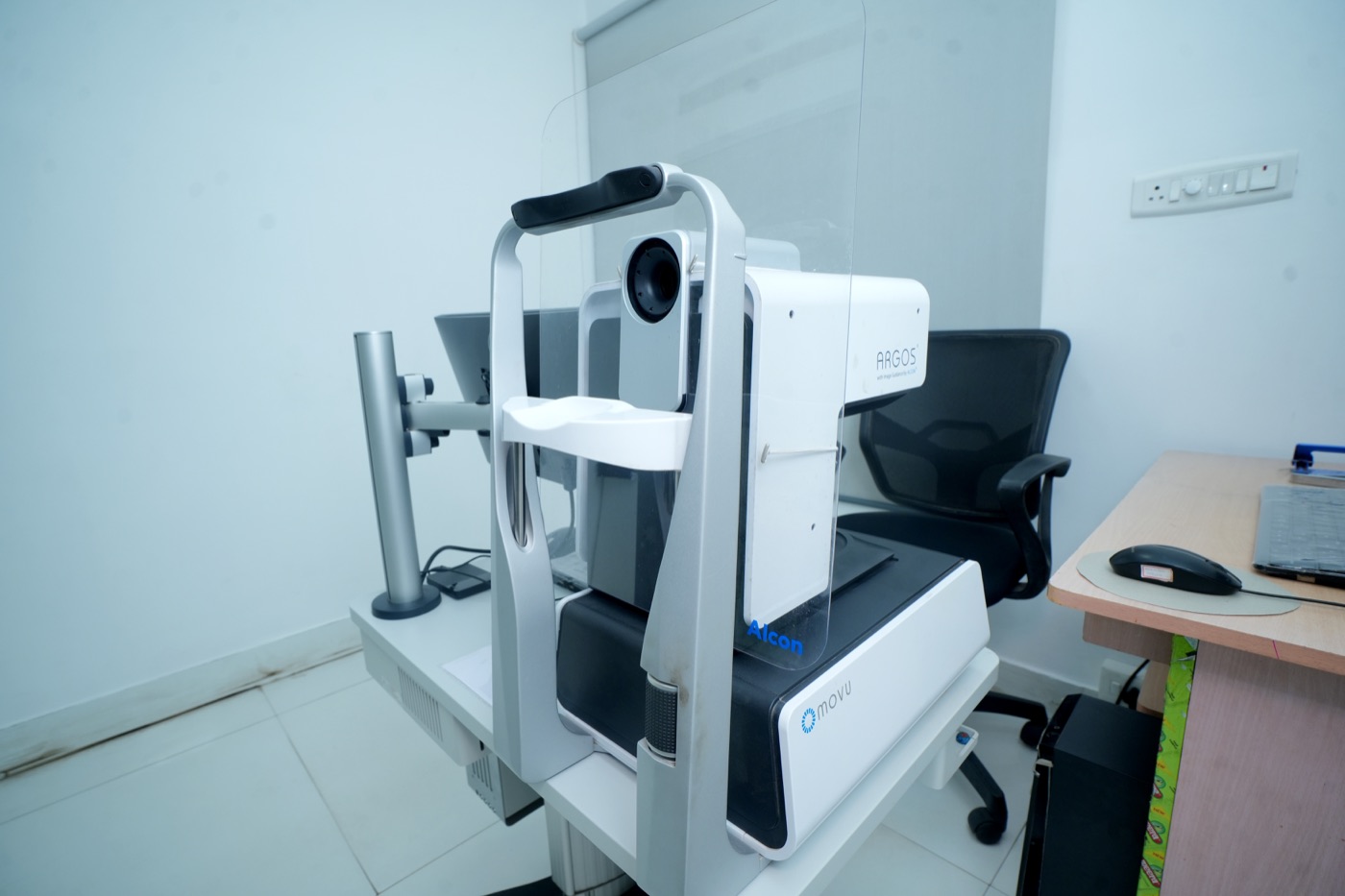 Retinal imaging equipment in the diagnostics suite